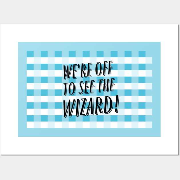 wizard of oz gingham Wall Art by Art by Eric William.s